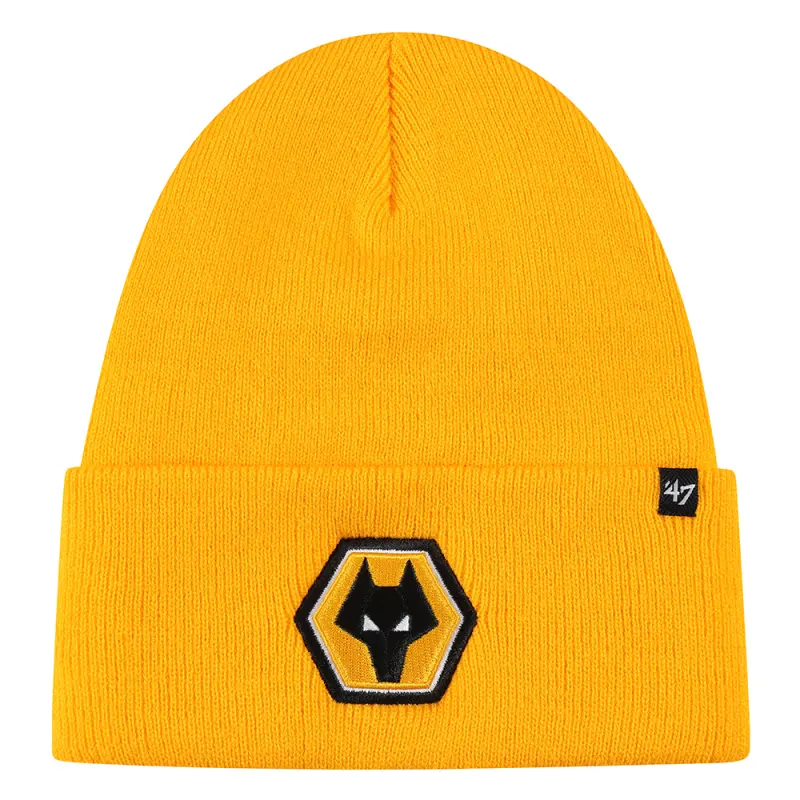Wolverhampton Wanderers Store | Shop Official Haymaker 47 Cuff Knit – Gold Wolves Gear